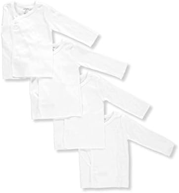 Carter'ın 4'lü Kimono Yandan Takmalı Tişörtleri-Beyaz -3 Ay