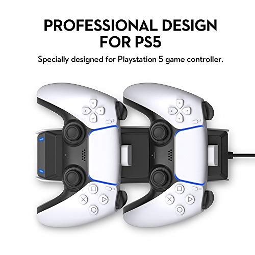 PS5 Denetleyici Şarj İstasyonu, Hızlı Şarjlı PS5 Şarj İstasyonu 2. Nesil Sony Playstation 5 DualSense Denetleyici