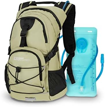 Milli Park Vakfı 2 Litre Hidro Su hortumlu su torbası ile 18L sıvı alımı sırt çantası, Bisiklet, Yürüyüş, Koşu, Tırmanma,