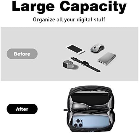 Taşıma çantası Seyahat kılıf çanta USB kablo düzenleyici Cep Aksesuar Fermuar Cüzdan, Kristal Kafatası Psyche Hippi