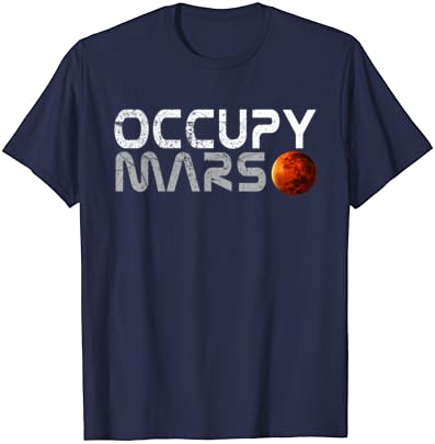 Erkek Kadın Çocuk Retro Vintage İşgal Mars Uzay Explorer T-Shirt