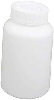 X-DREE 300ml Plastik Şişe Beyaz DIY Kalın Yuvarlak Şişe Kapaklı(Botella de plástico de 300 ml, más gruesa, redonda,