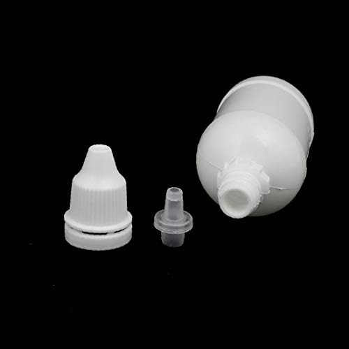 X-DREE 5 adet 35mm Dia 50 ml PE Plastik Sıkılabilir Damlalık Damlama Şişesi Beyaz (5 adet 35mm Dia 50 ml PE plastik