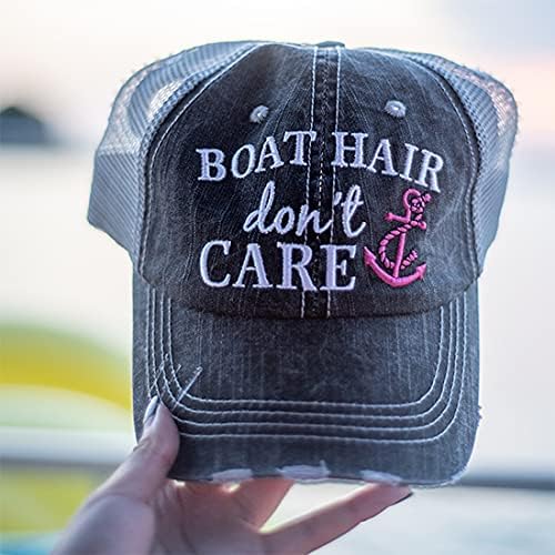 KATYDID Tekne Saç Umurumda değil beyzbol şapkası-şoför şapkası Kadınlar için-Şık Sevimli güneş şapkası