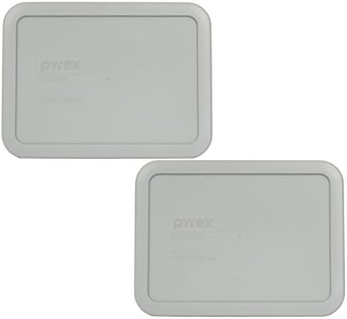 Pyrex Dikdörtgen 3 Su Bardağı (750ml) Plastik Saklama Kapağı (1, Gri)