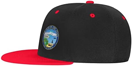 Alaska'nın BOLUFE Eyalet Mührü Çocuk Beyzbol Şapkası, iyi bir Nefes Alma İşlevine, Doğal Rahatlığa ve Nefes Alabilir