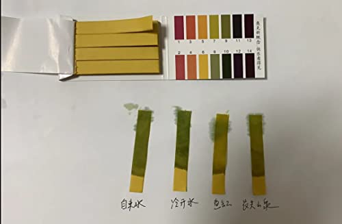 Othmro 10 Paket pH 0.5-5.0 pH Test Şeritleri Kapsamlı Test Kağıdı Turnusol Test Kağıdı, Paket Başına 80 Şerit Tükürük