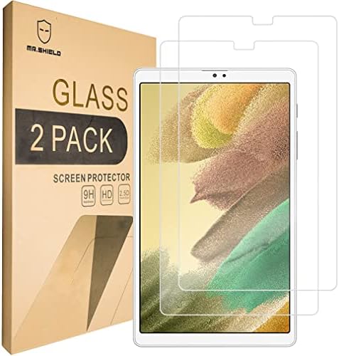 Mr. Shield [2'Lİ PAKET] Samsung Galaxy Tab A7 Lite için Tasarlandı[Temperli Cam] [9H Sertliğe Sahip Japonya Camı]