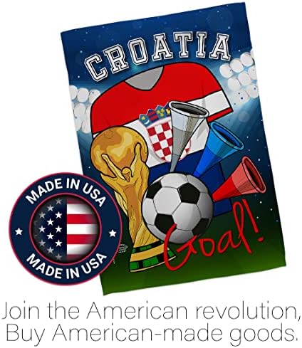Süsleme Koleksiyonu Dünya Kupası Hırvatistan Futbol Bahçe Bayrağı Spor Oyunu Gol Topu Futbol Eğlence Etkinliği Fiziksel