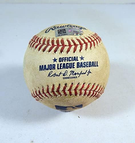 2020 Milwaukee Brewers Maçı Kullanılmış Beyzbol Lindblom K Gonzalez SO Frazier Tek Maç Kullanılmış Beyzbol Topları