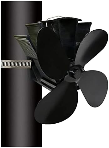 XFADR SRLİWHİTE Hiçbir Mıknatıs Duvar Asılı Şömine Fan Düşük Gürültü 4-Termodinamik Soba Fanı ahşap kütük Brülör Şömine