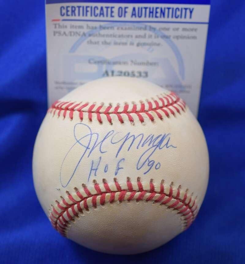 Joe Morgan HOF 90 PSA DNA Coa İmzası Ulusal Lig ONL İmzalı Beyzbol - İmzalı Beyzbol Topları