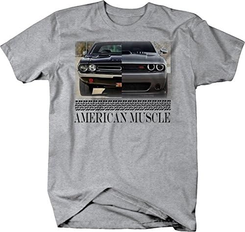 Amerikan Kas Hotrod Challenger Modern ve Klasik Yarış T Shirt Erkekler için