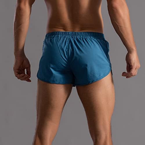 Bmısegm Erkek baksır şort Erkek Yaz Düz Renk Pantolon Elastik Bant Gevşek Hızlı Kuru Rahat Spor Koşu Külot