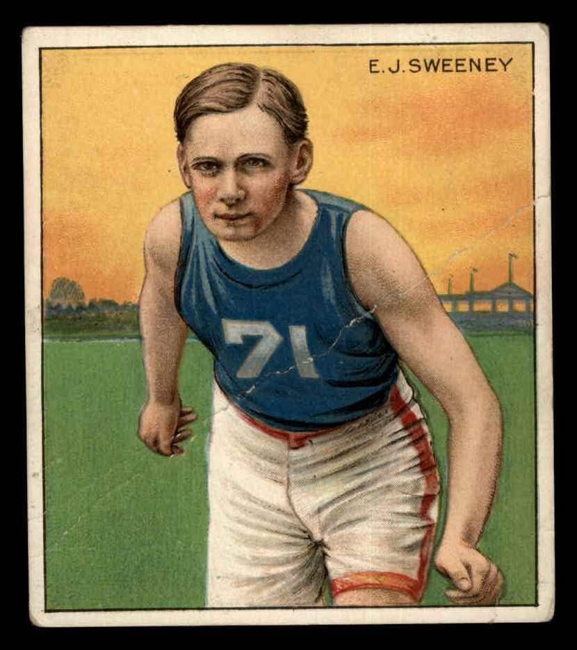 1910 T218 Şampiyonları 57 E. J. Sweeney (Beyzbol Kartı) İYİ