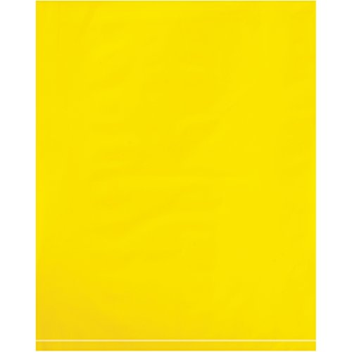 Düz 2 Mil Poli Çanta, 8 x 10, Sarı, 1000 / Kutu