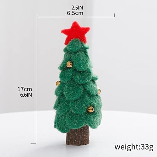 HHmeı Masa Dekorasyon Noel Ağacı Şekli Yün Ahşap Ağaç Süsler Noel çocuk Hediye SGCABIyQWhNLEm