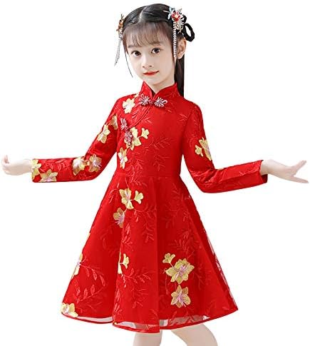 Yenidoğan Kız Giysileri Yürümeye Başlayan Giysi Yeni Yıl Prenses Elbiseler Çocuk Kız Bebek Takım Elbise Çin Tang Kıyafetler