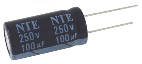NTE Elektronik VHT10M250 Serisi VHT Alüminyum elektrolitik kondansatör, Radyal Kurşun, 105 Derece Maksimum Sıcaklık,