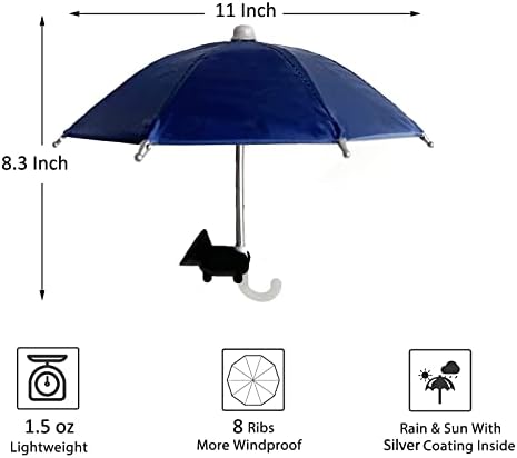 Güneş için FantasyBear UV Koruma Telefon Şemsiyesi, Telefon için Evrensel Ayarlanabilir Piggy Vantuz Telefon Standı