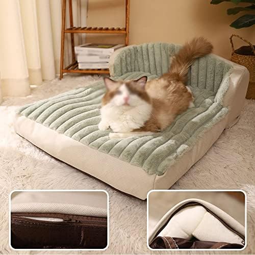 N / A Pet Yatak Kedi Kalın yatak Kış Sıcak Yastık Kediler Küçük Köpekler Rahat Kanepe Kulübesi Köpek
