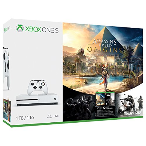 Xbox One S 1 TB Konsol-Assassin's Creed Origins Bonus Paketi [Kullanımdan Kaldırıldı] (Yenilendi)