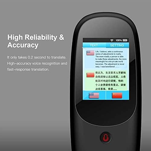 TFIIEXFL Akıllı Dil Sesli Çevirmen Cihazı ile 3.1 İnç Dokunmatik Ekran 51 Dil Desteği Fotoğraf Çeviri SIM Kart Hotspot