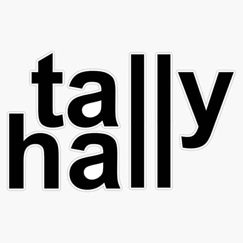 Tally Hall Logo Siyah Trend Etiket TAMPON çıkartması Vinil Çıkartması 5