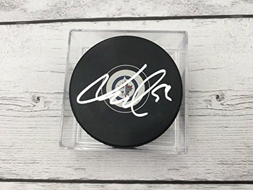 Jack Roslovic İmzalı Hokey Diski İmzaladı Winnipeg Jets c İmzalı NHL Diskleri