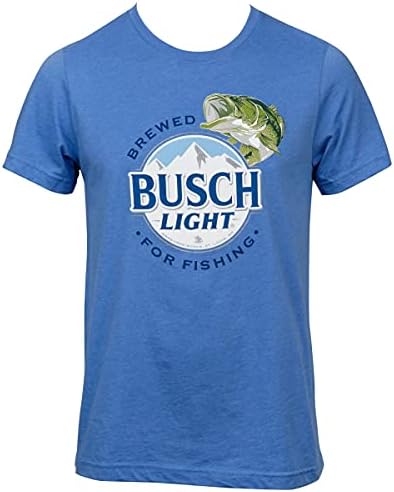Busch ışık demlenmiş balıkçılık için mavi Colorway T-Shirt