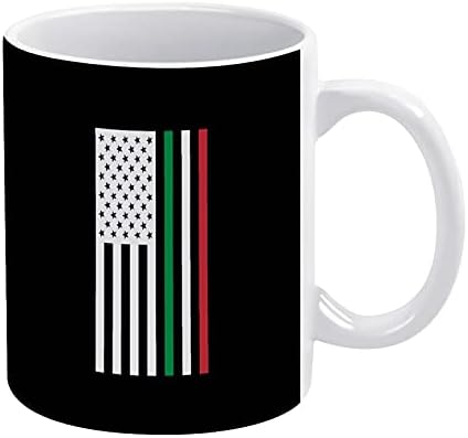 Amerikan İtalya bayrağı seramik kahve kupalar çay Bardağı Kakao Latte Cappuccino için
