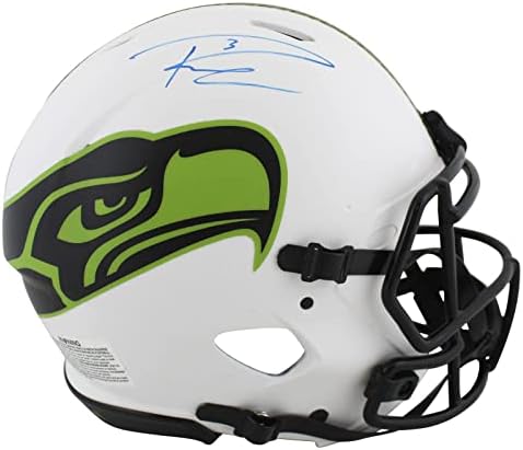 Seahawks Russell Wilson, Lunar F / S Speed Proline Kask Fanatiklerini İmzaladı B654360 - İmzalı NFL Kaskları