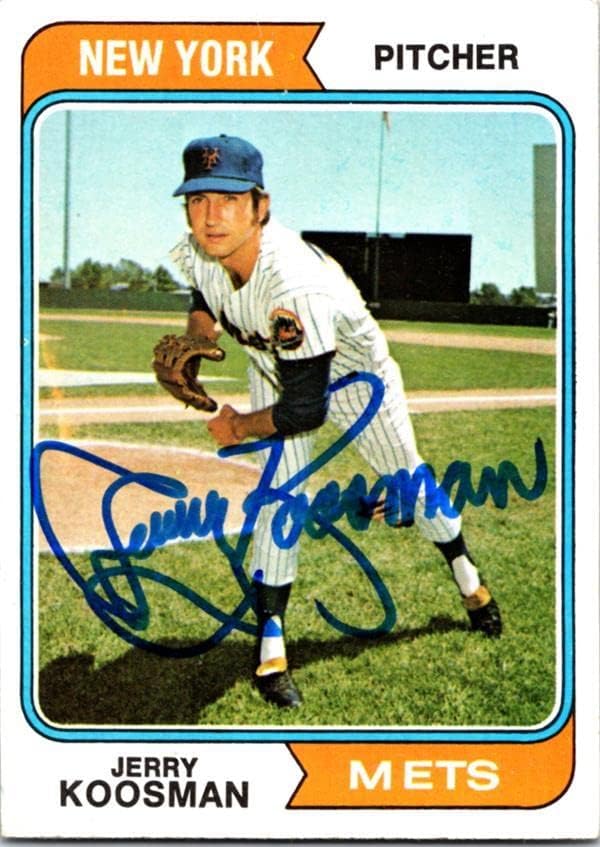 Jerry Koosman imzalı Beyzbol Kartı (New York Mets) 1974 Topps 356-Beyzbol Slabbed İmzalı Kartlar