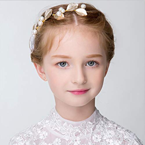Campsıs Çiçek Gelin Düğün Başlığı Altın Sol Gelin Kafa Bandı Peral saç aksesuarları Kadınlar ve Kızlar için