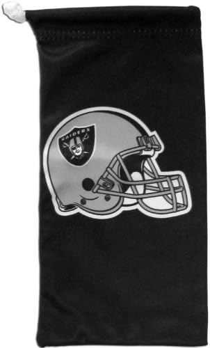 Siskiyou Spor NFL Oakland Raiders Mikrofiber Gözlük Çantası, Siyah