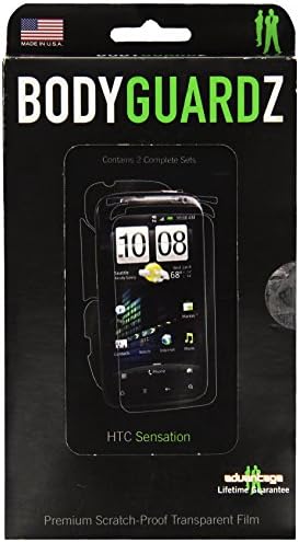 HTC Sensation için BodyGuardZ Tam Vücut Koruması-Perakende Ambalaj-Şeffaf