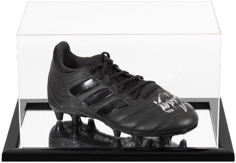 Kalvin Phillips İmzalı Futbol Ayakkabısı-Adidas, Siyah-Akrilik Vitrinde - İmzalı Futbol Topları