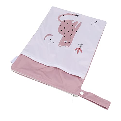 Bebek Bezi bezi çantası, geri dönüşümlü Polyester elyaf buton kolu çift cepler bez bebek bezi ıslak kuru çanta seyahat