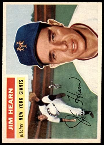 1956 Topps 202 Jim Hearn New York Devleri (Beyzbol Kartı) ESKİ / MT Devleri