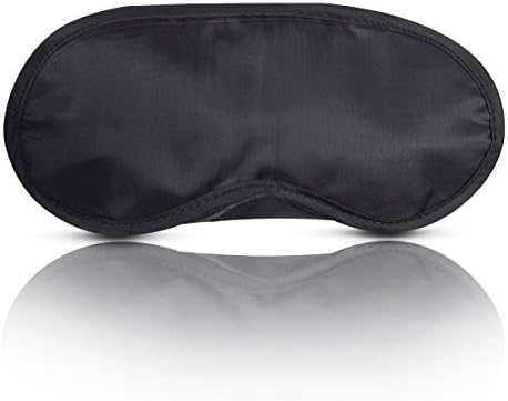 Gözler için Uyku Maskesi-Elastik Askılı Kadınlar ve Erkekler için %100 Körü Körüne Uyku Maskesi (Siyah)