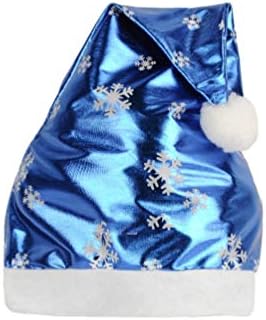 Ismarlama Mavi Şapka Mavi Noel Baba Şapkaları Noel Noel Baba Şapkası Kar Tanesi Noel Şapkası Karanlıkta yanar Kış