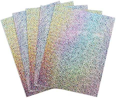 Hygloss Ürünleri Holografik Kart Stoğu-8,5 x 11 10pt, 5 Yaprak, Işıltılı-Gümüş