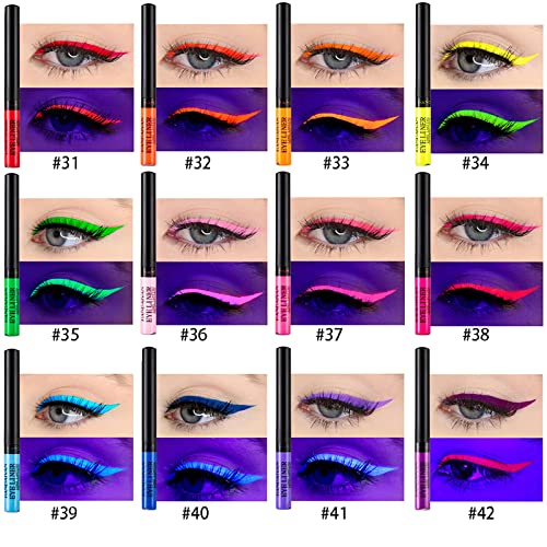 Göz Eyeliner Kalemler Renkli 34 Kalem Kalem İnci Eyeliner Renkli Astar Eyeliner Jel Glitter Gölge Göz Renkleri Kadınlar
