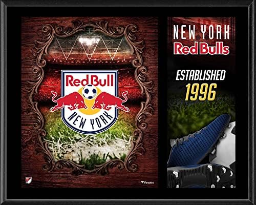 New York Red Bulls Takım Logosu 12 x 15 Süblime Plak-Futbol Plakları ve Kolajları