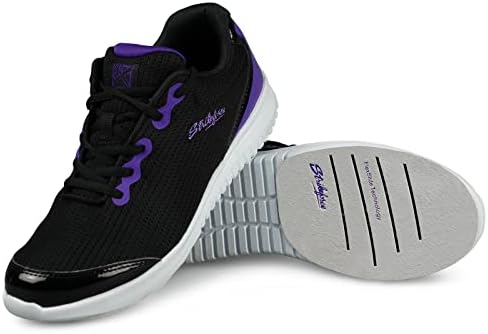 KR Strikeforce bayan Bowling Ayakkabıları, Siyah/Mor, 6,5 ABD Doları