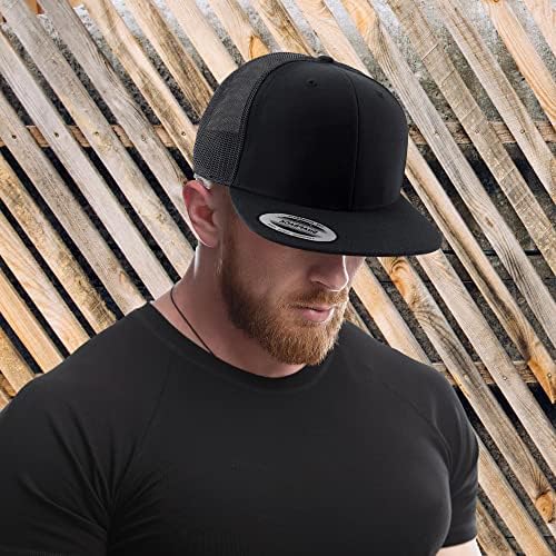 Trendy Giyim Mağazası Flexfit Büyük Boy XXL Yapılandırılmış Boş 5 Panel Flatbill Snapback file şapka