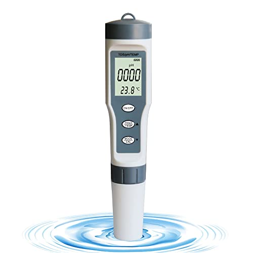 3 İn1 pH Değeri TDS Sıcaklık Taşınabilir Su Testi PH ölçer Kalem