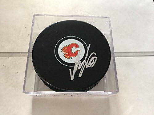 Markus Granlund İmzalı Calgary Flames Hokey Diski İmzalı d-İmzalı NHL Diskleri
