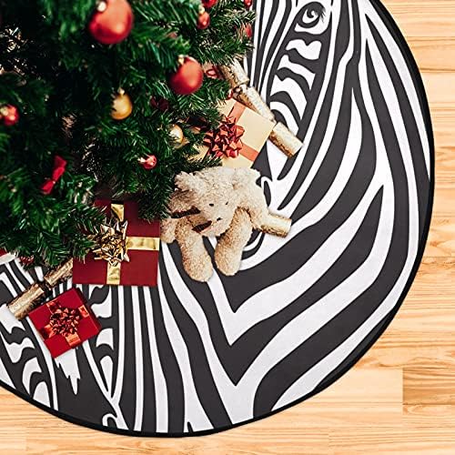 xıgua Noel Ağacı Mat Dinozor Zebra Siyah Beyaz Çizgili Noel Ağacı Standı Mat Noel Ağacı Etek Noel Tatil Ev Partisi