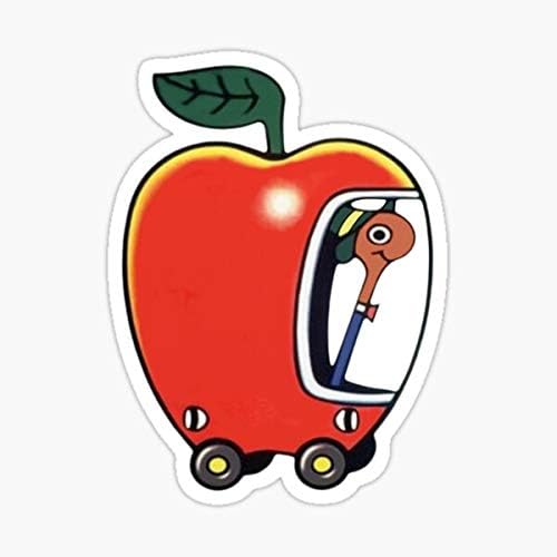 Lowly The Worm and His Apple Car Sticker-Çıkartma Grafiği-Pencereler, Arabalar, Kamyonlar için Otomatik, Duvar, Dizüstü